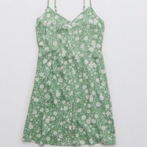 Aerie Button Front Mini Dress, EUC